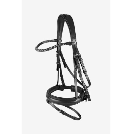 Horze Kansas Anatomic Bridle With Crystal Browband Svart 