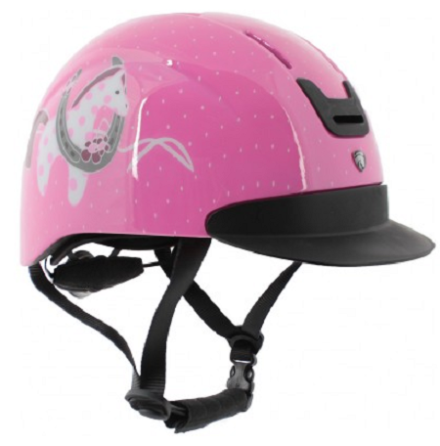 Horka Horsy Ridhjlm Barn Rosa 48-52cm