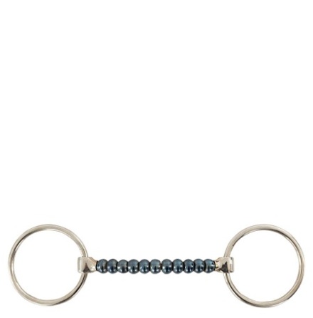 BR Mullen Mun Ls Ring Snaffle Sweet Iron 14 mm