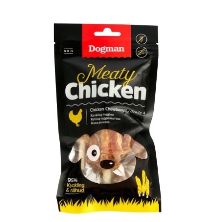 Dogman Hundgodis Meaty Chicken Tuggben 60g