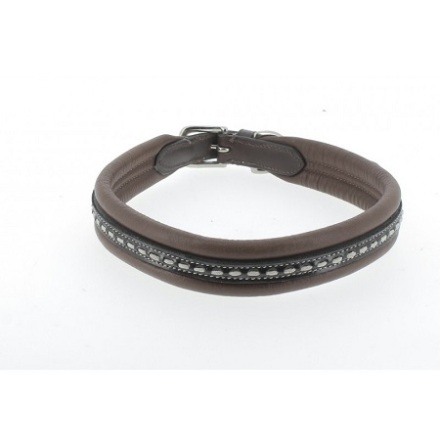 Penelope Point Sellier Hundhalsband Mrkbrun 40cm