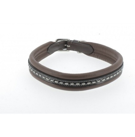 Penelope Point Sellier Hundhalsband Mrkbrun 40cm