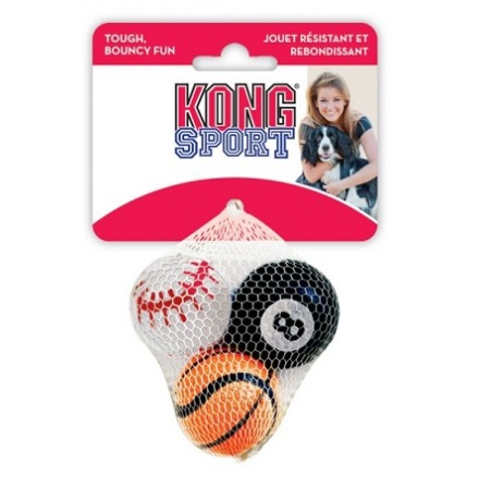 KONG Leksak Sport Balls 3p Flerfrgad