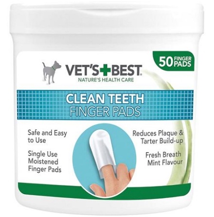 Vets Best Clean Teeth Finger Pads 50st