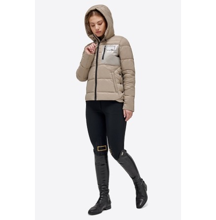 RG Nylon Quilted Hooded Puffer Jacket