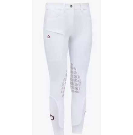 CT Girls Colour Grip Breeches W/Zip Pocket Vit Barn