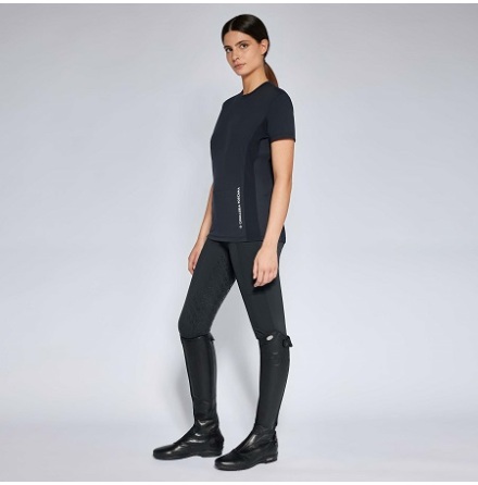 Cavalleria Toscana Jersey Mesh T-Shirt Svart