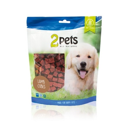 2Pets Hundgodis Lamb Cubes 400g