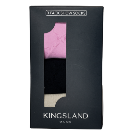 Kingsland Jilly Showsocks 3pack Assorted Colors
