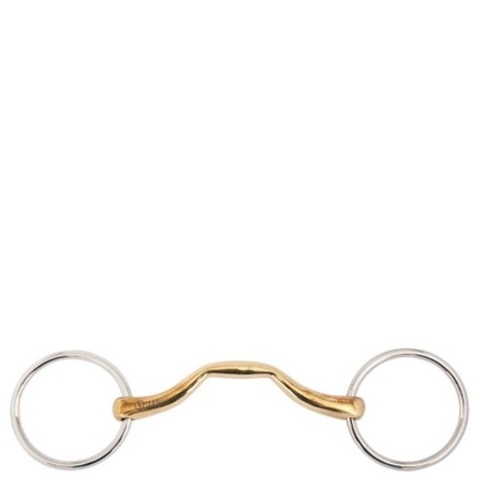 BR Mullen Mouth Loose Ring Snaffle Soft Contact 14 mm