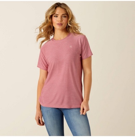 Ariat Laguna Logotyp T-shirt Rose Wine