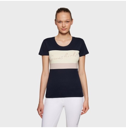 Samshield Alba Metal Dots T-Shirt Navy/Sand