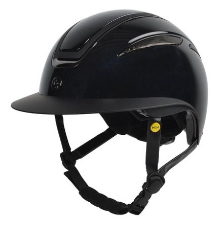 HS Ridhjlm Mips Air Glossy Metall Svart M