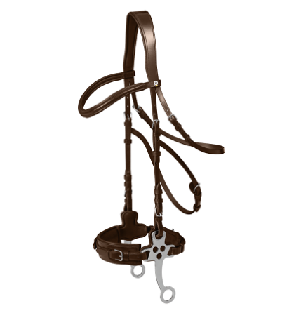 Waldhausen X-Line Hackamore Trns Brun