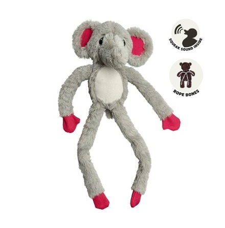 Dogman Hundleksak Elefant Med Rep 65cm