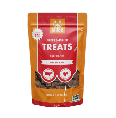 Mush Freeze-Dried Treats Beef Heart 50g