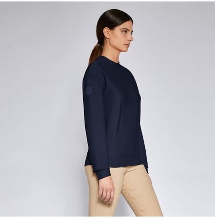 Cavalleria Toscana Diagonal Weave Crew Neck Bl XS
