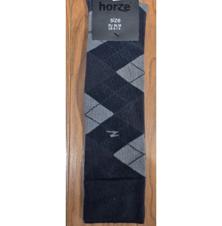 Horze Alana Checked Summer Riding Socks Bl�/Gr� 36-38