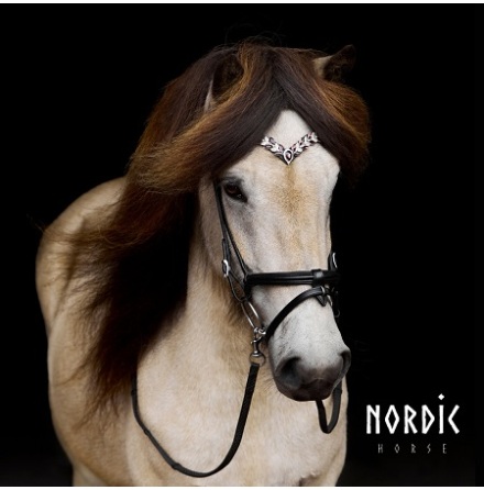 Nordic Horse Huvudlag Bordeaux Leaves