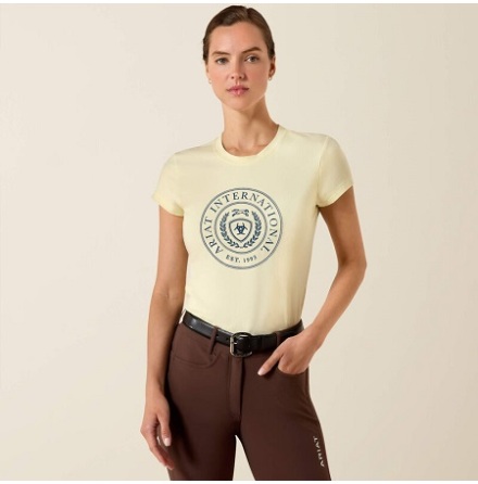 Ariat Heritage Crest T-Shirt Dam Flan