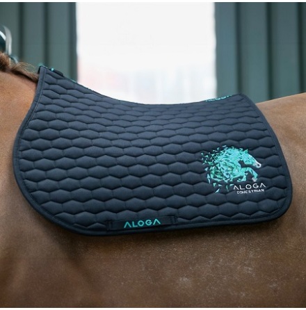 Aloga Hoppschabrak Svart/Mint Med Logga Full