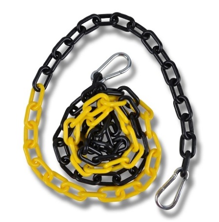 Willab Plastk�tting Svart/Gul 2m