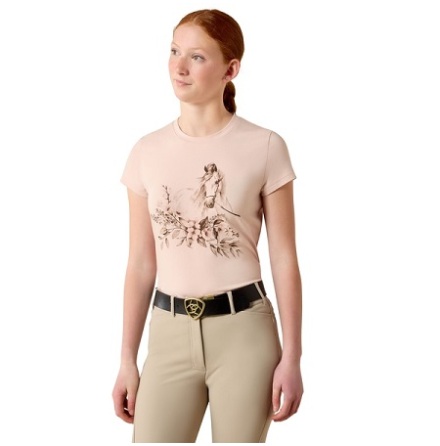 Ariat Ethereal Equine T-Shirt Sepia Rose 140