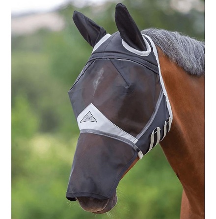 Shires Flyguard Pro Fine Mesh Fly Mask with Ears &amp; Nose (COB)