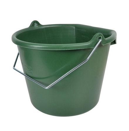 Hink med flat sida 20l Willabgr�n