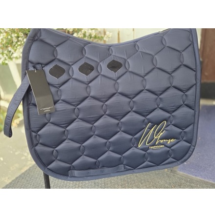 Eskadron Glossy Wave Dressyrschabrak Navy M W-Houseequestrian Logga Full