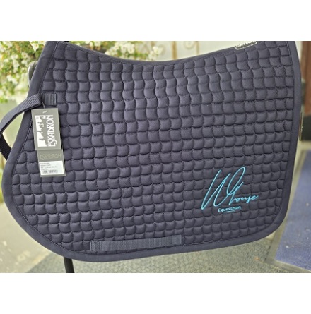 Eskadron Hoppschabrak Bomull M W-Houseequestrian Logga Navy/Turkos Full