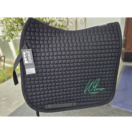 Eskadron Dressyrschabrak Bomull M W-Houseequestrian Logga Svart/Gr�n Full