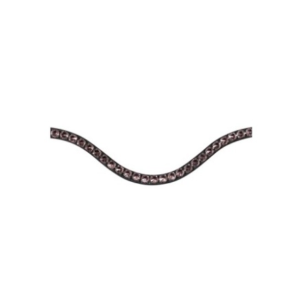 HKM Pannband Cherry Antik Rosa Svart L�der
