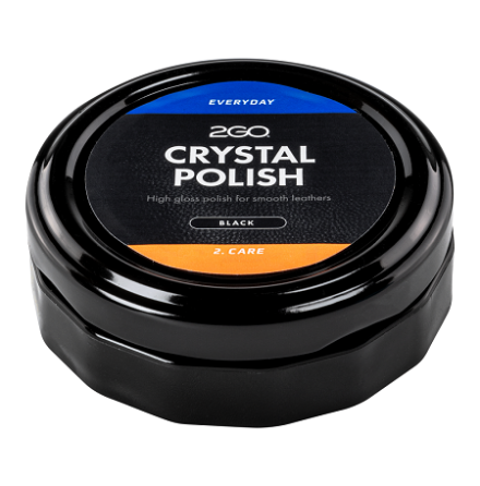 2GO Crystal Skoputs 50ml Svart