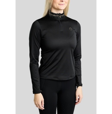 Montar MoVeronica Thermo Polo Svart M Kristaller