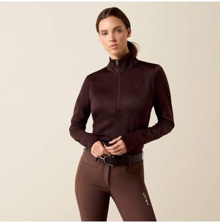 Ariat Team EQ 1/2 Zip Pullover Chocolate Plum