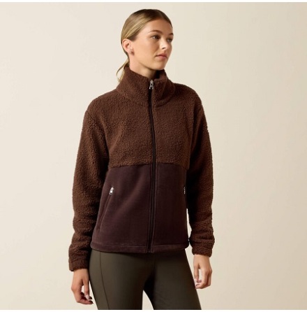 Ariat Laviolette Full Zip Sweatshirt Chocolate Plum