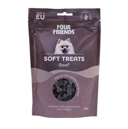 Four Friends Soft Treats Beef 200g
