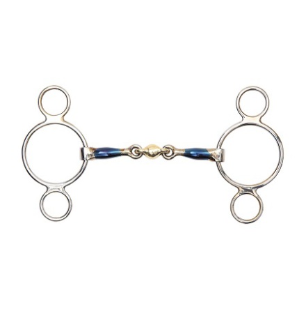 Shire Blue Sweet Iron Two Ring Gag With Loz  