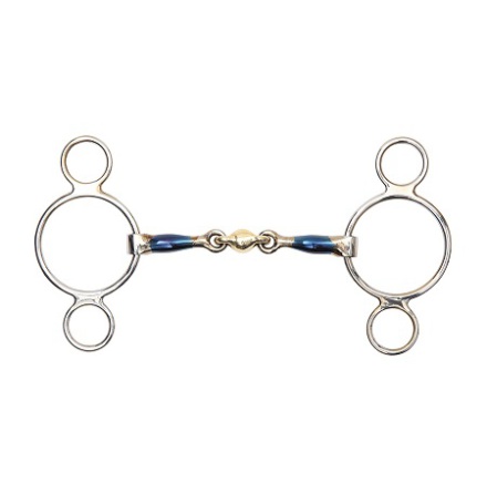 Shire Blue Sweet Iron Two Ring Gag With Loz  