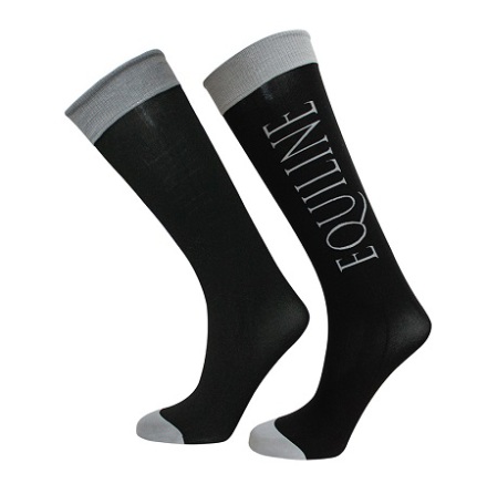 Equiline Softly Tunn Strumpa 3-Pack Sv/Gr Onesize